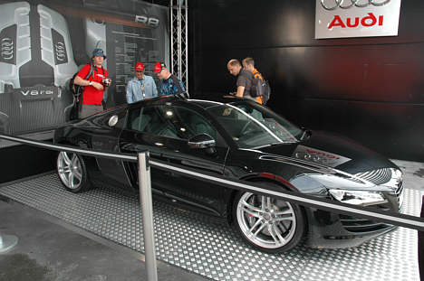 Audi R8 - Super gadebilen.
(Foto: Motorsporten.dk)